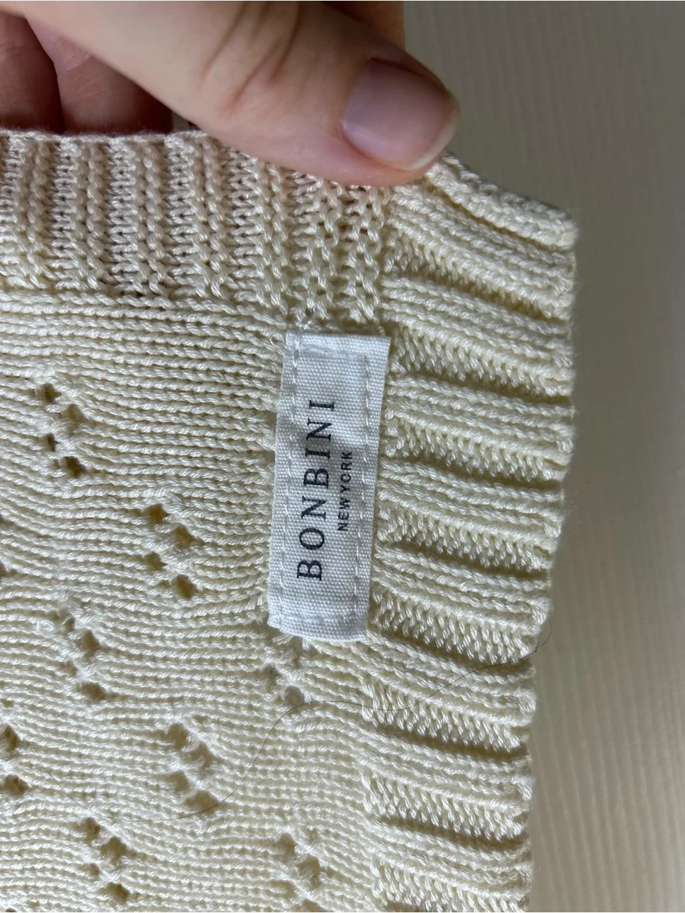 Bonbini New York Light Yellow Baby Blanket Open Knit Rayon Bamboo Cotton Blend
